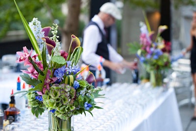 A New Leaf provided flowers for the summery function.