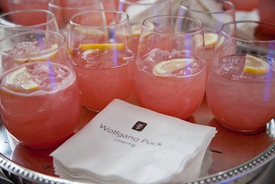 Wolfgang Puck created specialty watermelon cocktails.