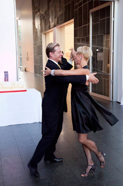 Dancers from the Chicago Dance Ballroom and Latin schools performed at the reception.