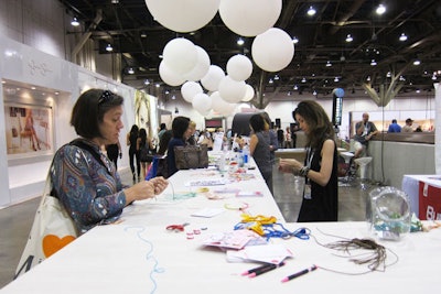 Folks from BurdaStyle.com helped guests with D.I.Y. projects right on the show floor, part of Magic's overall push toward interactivity.