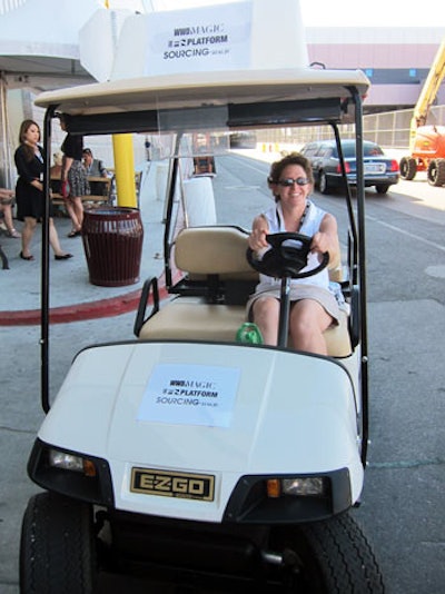 In addition to a fleet of shuttles and car services, Magic staffers quietly shuttled attendees from hall to hall in golf carts, a faster (and cooler) mode of transportation than walking.