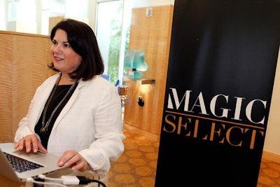 eBay global head of fashion brands Miriam Lahage spoke during the Magic Select luncheon.