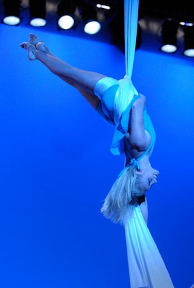 Performers from Orlando Aerial Arts were part of the entertainment.