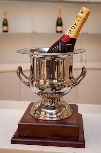 The brainchild of its newly installed vice president, Ludovic du Plessis, Moët & Chandon's office tennis court is open to staffers. The champion of the matches will be given a pair of V.I.P. tickets to the U.S. Open.