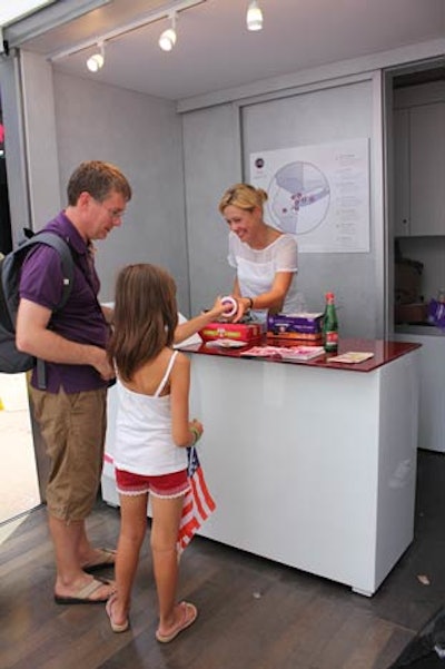 In a nod to Fiat's Italian heritage, the public event served items like gelato, espresso, and tiramisu.