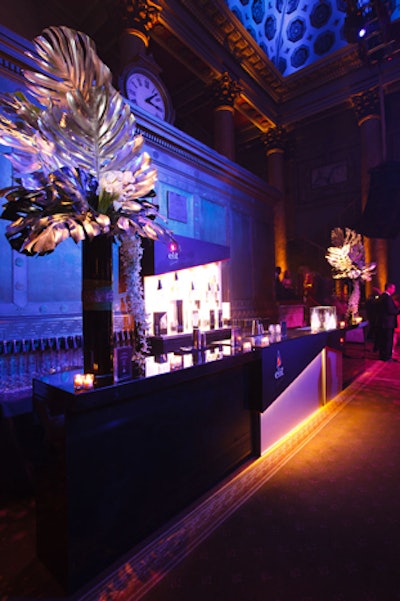 In addition to a tequila bar and other smaller set ups that supplied Moët & Chandon Champagne, the event had a special bar serving Stolichnaya Elit vodka.