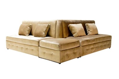 Griege velvet sofa and Griege velvet corner unit