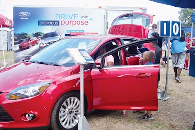 In June and July, Ford Motor Company showcased its new 2012 Ford Focus with a fund-raising test-drive competition that pitted Orlando, Miami, Charlotte, and Atlanta against each other. The program resulted in more than 4,100 test-drives at 64 events.