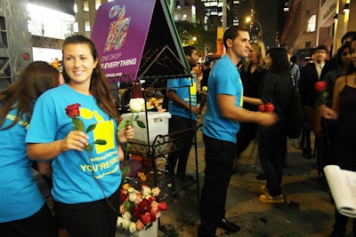 Fashion's Night Out New York: Fragrance Foundation Flower Carts