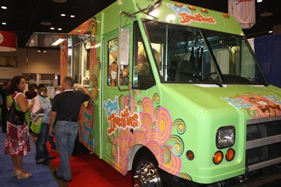 With the popularity of food trucks nationwide, Custom Mobile Food Equipment displayed one of its mobile kitchens to show attendees how the trucks can be equipped with items such as char grills, flat grills, steam tables, and refrigeration.