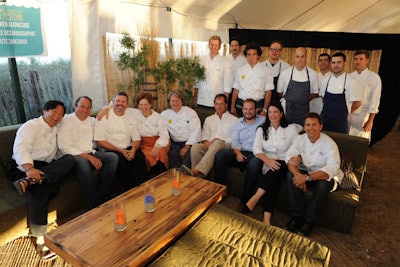 The 12 participating chefs came from New York, New England, and Chicago.