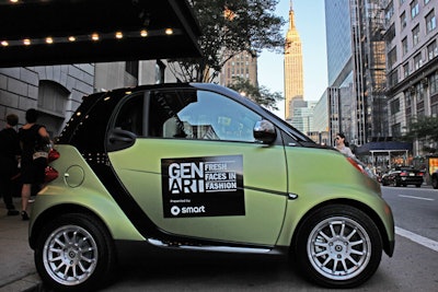 Key to the return of Gen Art's Fresh Faces in Fashion program is the partnership with Smart Car, which is the exclusive automotive sponsor for the New York and Los Angeles shows as well as Gen Art's Vanguard exhibition at Art Basel Miami, scheduled to take place in early December.