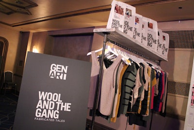 Before the seven clothing designers took to the stage, Gen Art presented work from four accessories designers. Each company was displayed as an installation on one side of the ballroom.