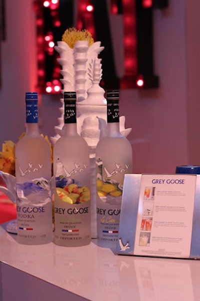 Grey Goose poured signature cocktails.