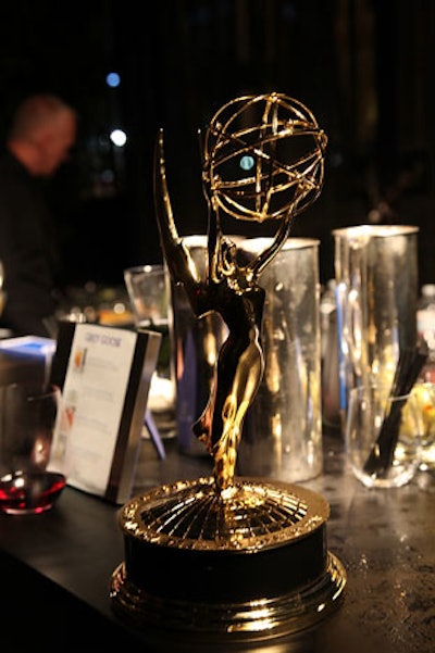 Some guests came clutching the night's coveted prize: Emmy statuettes.