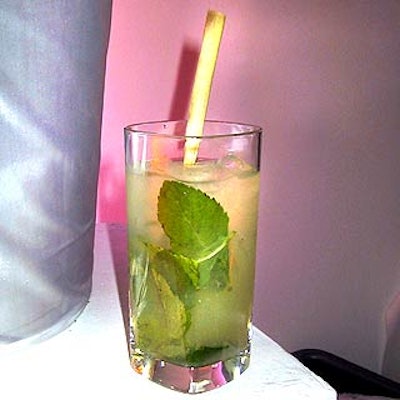 Yipeee's bartenders served mojitos made with Rums of Puerto Rico and garnished with raw sugar cane swizzle sticks.