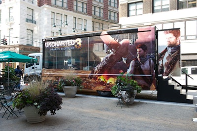 The promotional truck played up the half-tucked-shirt style of the video game's title character, Nathan Drake, and was launched to coincide with the end of Fashion Week in New York. Following the early morning stop at Herald Square, PlayStation took its mobile marketing campaign to Union Square.
