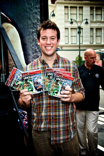 In addition to Manuel, Sony PlayStation also invited Kourtney Kardashian and E! News correspondent Ben Lyons (pictured) to help promote the affair. Consumers who came out for the event received free copies of the first two Uncharted games.