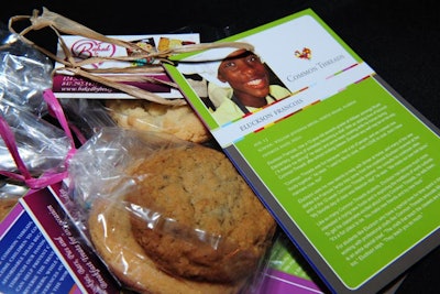 Take-home treats came with information on the children who benefit from Common Threads, which is dedicated to providing education on the importance of nutrition and exercise.