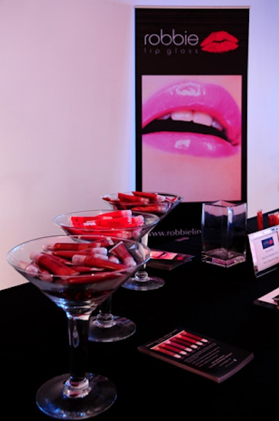 Guests took part in lip gloss applications courtesy of Robbie Lip Gloss.