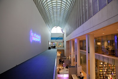 The new wing contains the Eunice and Julian Cohen Galleria.
