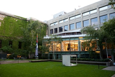 Some of the morning activities took place in the Calderwood Courtyard.