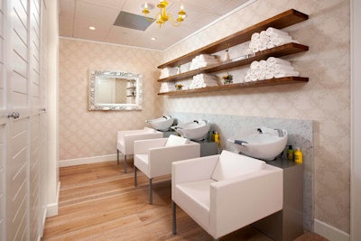 The blow-dry-only chain Drybar has been on a roll opening new locations, with more in the works. For a female-centric pampering event, host a group at one of the spots. Brentwood has eight chairs and can be booked for $600 per hour. Studio City has 10 chairs and can be booked for $800 per hour. In West Hollywood, there are 12 chairs and the space rents for $800 per hour. In keeping with the bar theme, drinks are available, too.