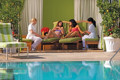 Who says L.A. doesn't have seasons? In fact, award season is coming right up. To that end, the spa at the Four Seasons Los Angeles at Beverly Hills (one of the season's hubs) is offering special treatments, like the Four Seasons Regenerating Facial, which uses micro-current therapy, ultrasonic vibrations, and LED therapy. Or the Customized Body Enzyme Peel, exclusive to the property, which uses natural fruit enzymes like pineapple, papaya, and pumpkin, and claims to smooth skin texture, improve appearance, and heal sun damage. Buyouts can be arranged based on availability, with a red carpet, spa cuisine (in the meeting space or by the pool), and mini treatments also available.