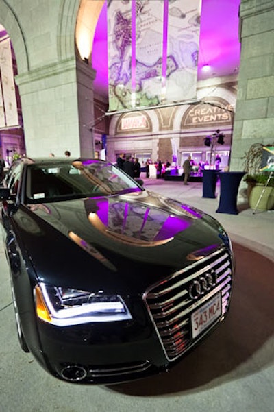 New cars from Audi were stationed throughout the event, allowing guests to interact with one of the big-name sponsors.