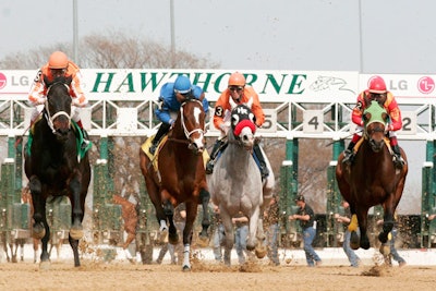 Hawthorne Race Course now hosts office pool parties with contests and teambuilding activities.