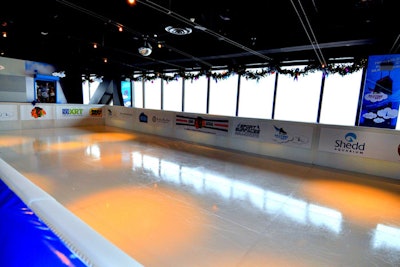 Skating in the Sky hosts private parties with panini stations and cocktails.