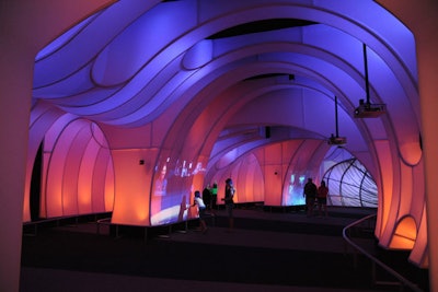 The Adler Planetarium has a new show, as well as a new welcome lobby filled with colorful, undulating walls.
