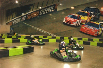 The 70,000-square-foot Orlando Grand Prix has two tracks and three private rooms for events.