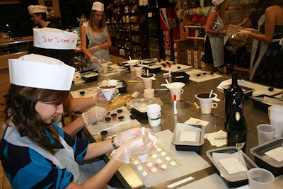 For teambuilding activities at Farris and Foster's Chocolate Factory, every guest makes one pound of chocolate to take home.