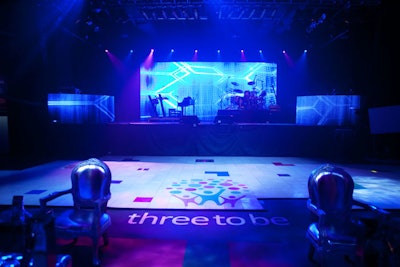 Three to Be branded the large dance floor next to the stage.