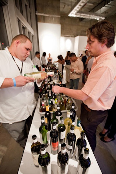Attendees sampled around 200 wines at the nighttime event at Tempo Miami.
