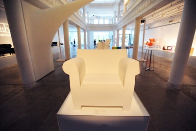 Phillipe Starck designed the Bubble Club Armchair made of polyethylene and used for both indoor and outdoor events.