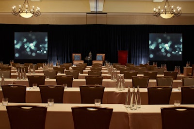 The Renaissance Tampa International Plaza hotel has been updated with a new color scheme, carpet, and furniture.