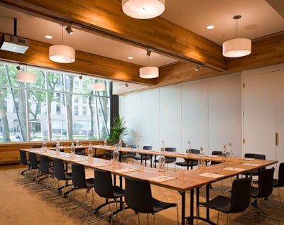 Meeting rooms at Catalyst are flooded with natural light.