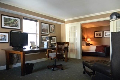 The new Reading Suite at Hotel Commonwealth can host meetings for eight guests.