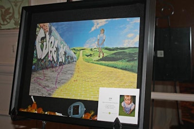 Artwork on display in the V.I.P. reception featured local juvenile diabetes patients in scenes depicting their desire for a cure.