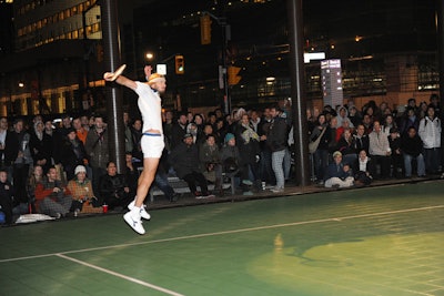 Artists Tibi Tibi Neuspiel and Geoffrey Pugen recreated stroke for stroke Björn Borg and John McEnroe's tennis match from the 1980 Wimbledon final in The Tie-Break.