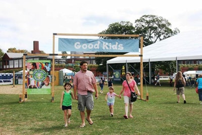 In the Good Kids tent, performers Ben Rudnick, Laurie Berkner, Keller Williams, and Imagination Movers played.