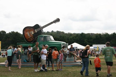 The event, which has a guitar logo, took place at the Prowse Farm in Canton.