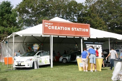 Sponsor activations included the Toyota Prius Creation Station, where guests could learn more about the eco-friendly vehicles and have their photos snapped.