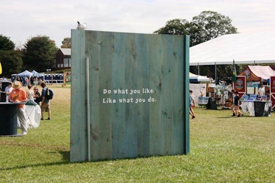 Along with useful information, signage offered whimsical and upbeat sayings.