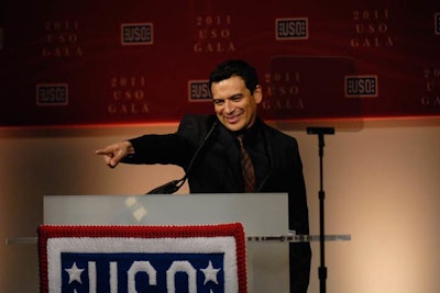 Comedian Carlos Mencia served as master of ceremonies for the night.