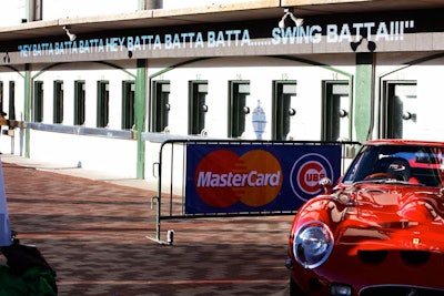 Ferrari brought in a vehicle (made the same year as the car featured in the movie) and allowed guests to sit in the driver's seat and pose for photos.