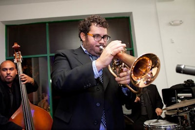 The Augie Haas Quartet provided jazz music.