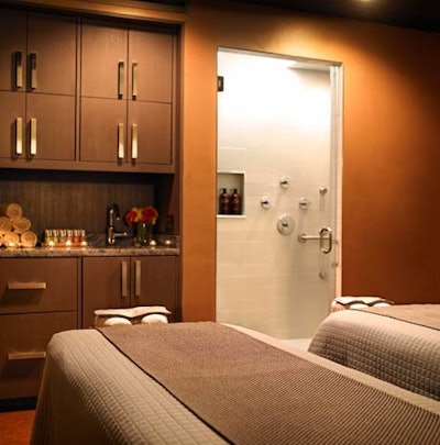 The spa holds seven treatment rooms.